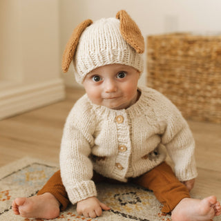 Puppy Cardigan Sweater
