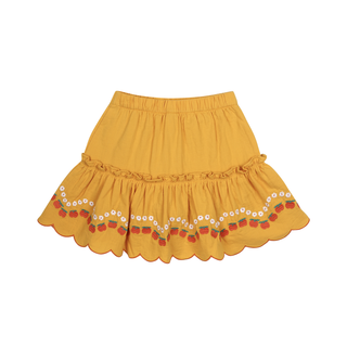 Apple Flower Crinkled Skirt