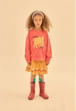 Apple Flower Crinkled Skirt