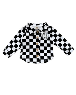 Smiley Checkered Shacket