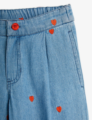 Mini hearts woven trouser