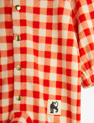 Gingham Fleece Overalls