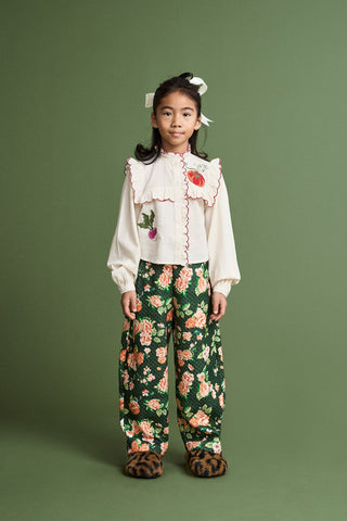 Cretona Quilted Pants Green by Maison Mangostan