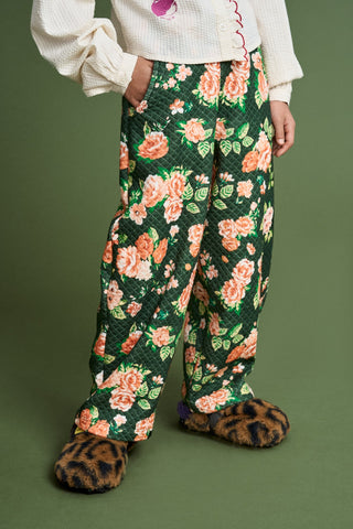 Cretona Quilted Pants Green by Maison Mangostan