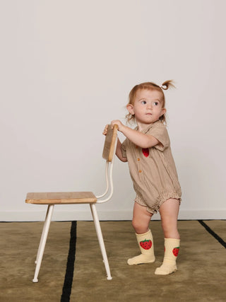Strawberry Poplin Bodysuit