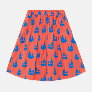 Boats all over skirt