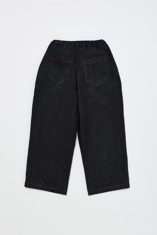 Vegetables Denim Pants Blue by Maison Mangostan