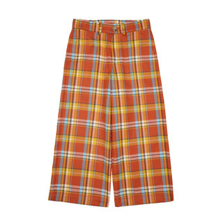 Robin Cotton Wide Leg Trousers, Orange by Paade Mode