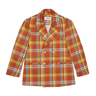 Robin Cotton Double Breasted Jacket, Orange by Paade Mode