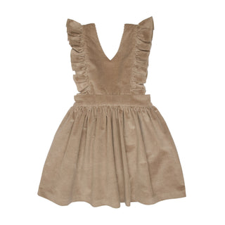 Otis Corduroy Pinafore Dress, Grey by Paade Mode