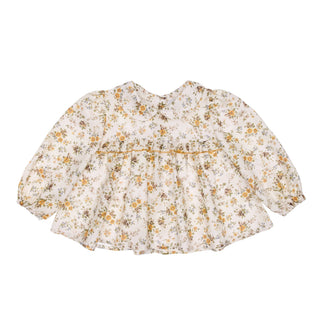 Joan Baby Blouse Cotton, Yellow Flowers by Paade Mode