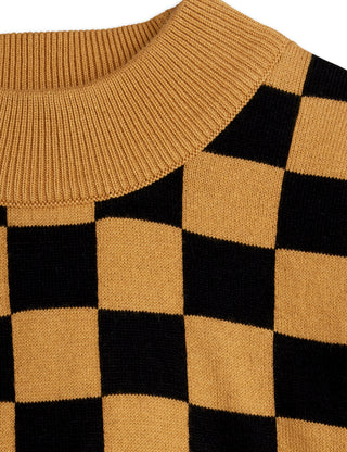 Chess Check Knitted Sweater