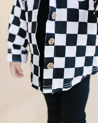 Smiley Checkered Shacket