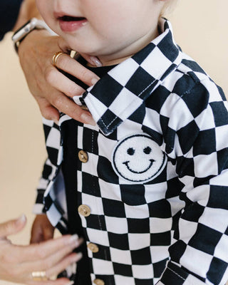 Smiley Checkered Shacket