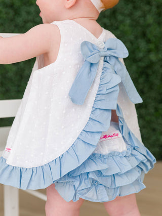 Swiss Dot Swing Top & Bloomer Set