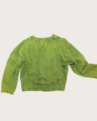 Artemis Overdye Denim Jacket Acid Green
