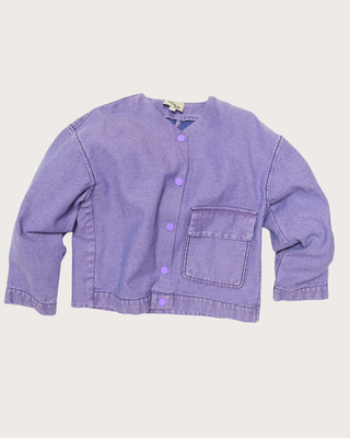 Artemis Overdye Denim Jacket Lilac