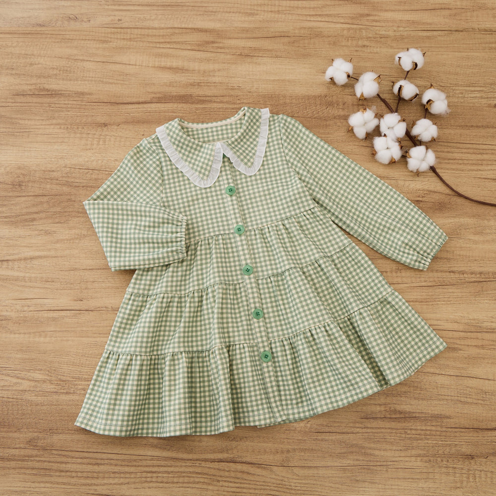 Long-sleeve Tiered Dress by BlaraOrgana House, view 2