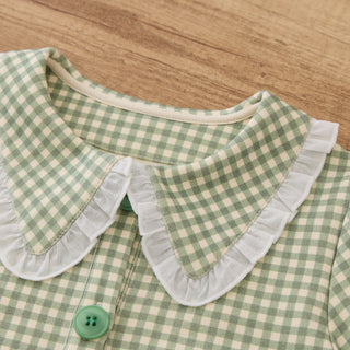 Long-sleeve Tiered Dress