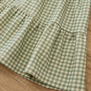 Long-sleeve Tiered Dress