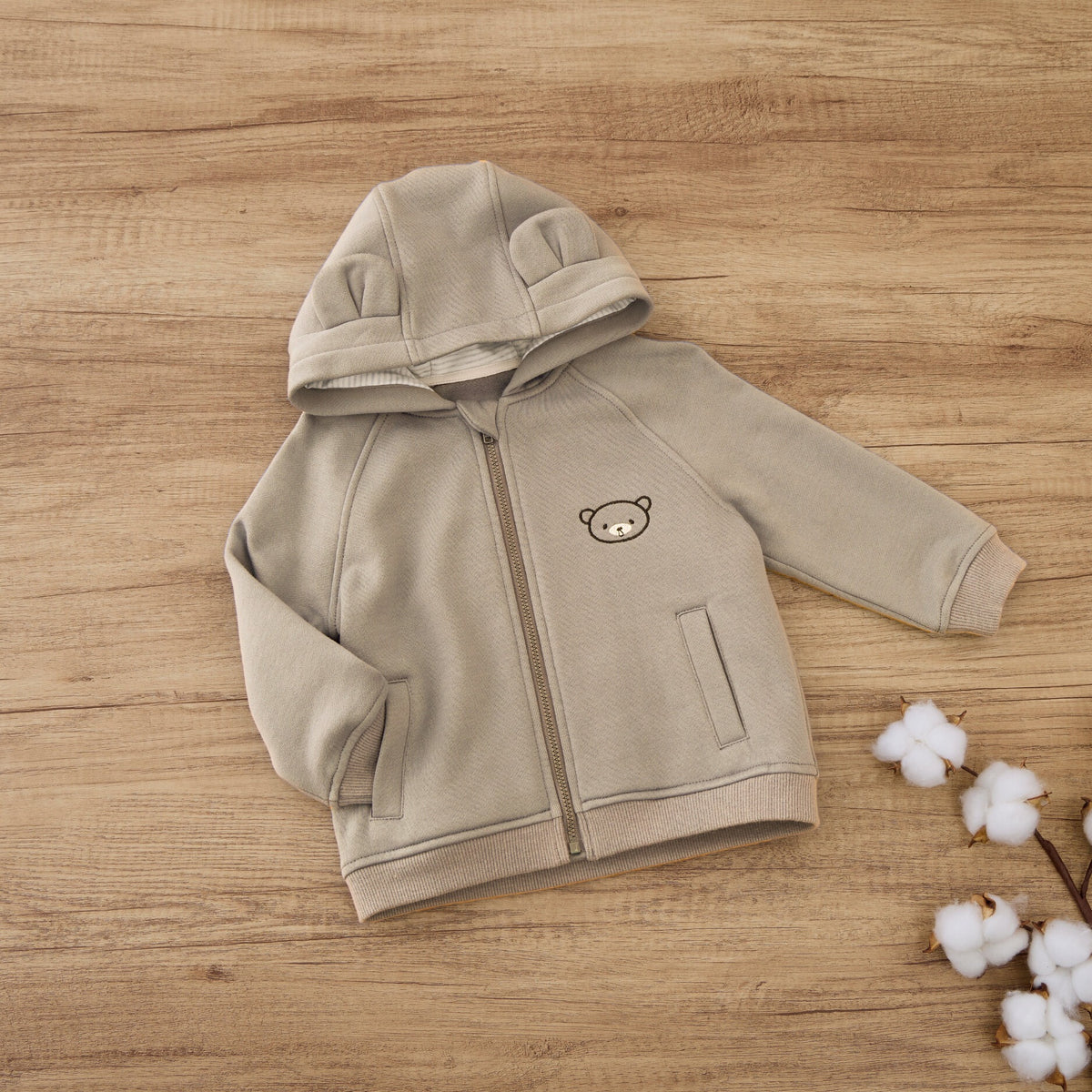 Bear Hoodie Zip Up by BlaraOrgana House, view 9