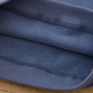 Bear Embroidered Raw Hem Sweatshirt