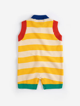 Striped Knitted Playsuit