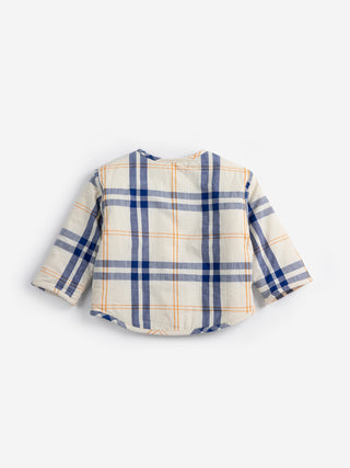 Fun Tartan Woven Padded Jacket