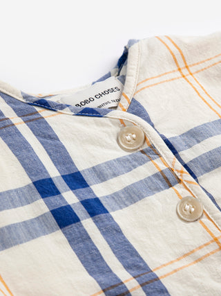 Fun Tartan Woven Padded Jacket