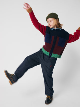 Tic-Tac-Toe Denim Pants