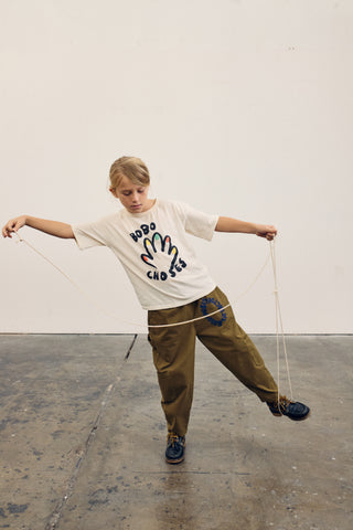 Tic Tac Toe Woven Cargo Pants