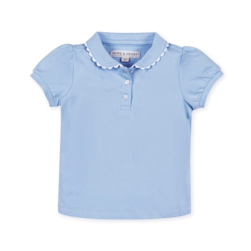 Organic Puff Sleeve Polo by Hope & Henry, view 2