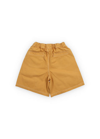 Back of The New Society's Cosmos Bermuda Shorts Honey Gold rented from Bundle to Bundle 