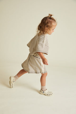 Claude & Co Harper Coco Stripe Short