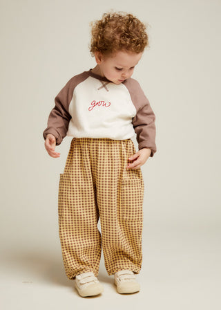 Claude & Co Emerson Ochre Gingham Trouser