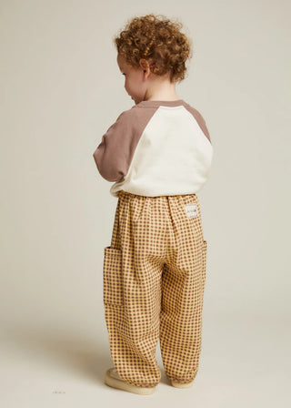 Emerson Ochre Gingham Trouser