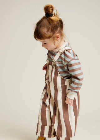 Blythe Choc Stripe Dungaree