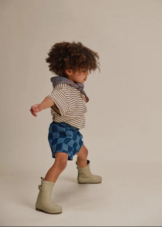 Frankie Checkerboard Denim Short