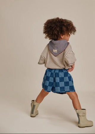 Frankie Checkerboard Denim Short