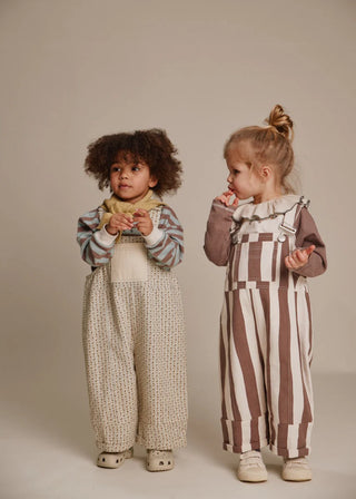 Blythe Choc Stripe Dungaree