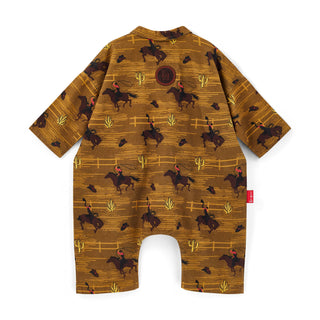 Cowboy Canvas Oversized Boilersuit Khaki by Fille Garçon