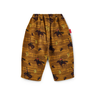 Cotton Canvas Cowboy Pants Khaki by Fille Garçon