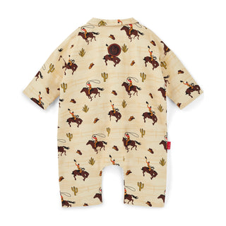 Cowboy Canvas Oversized Boilersuit Cream by Fille Garçon
