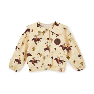 Cotton Canvas Cowboy Jacket Cream by Fille Garçon