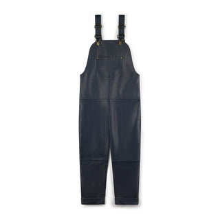 Oversmalls Nappa Leather Overalls Navy by Fille Garçon