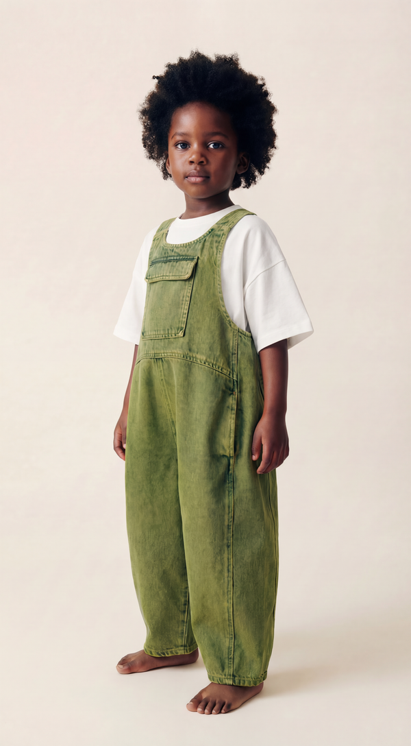 Kai Oversized Denim Dungarees