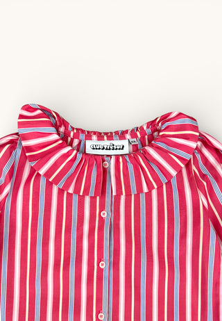 Harlequin Stripe Pierrot Blouse