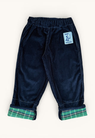 Navy Comfy Corduroy Growing Pants