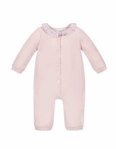 Organic Ruffle Collar Romper