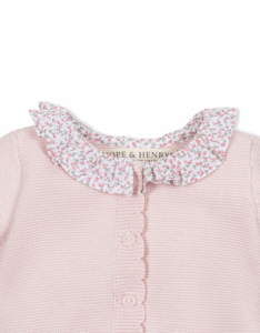 Organic Ruffle Collar Romper